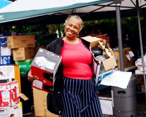 community member at community event