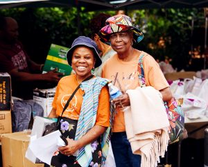 community member at community event