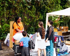 community member at community event